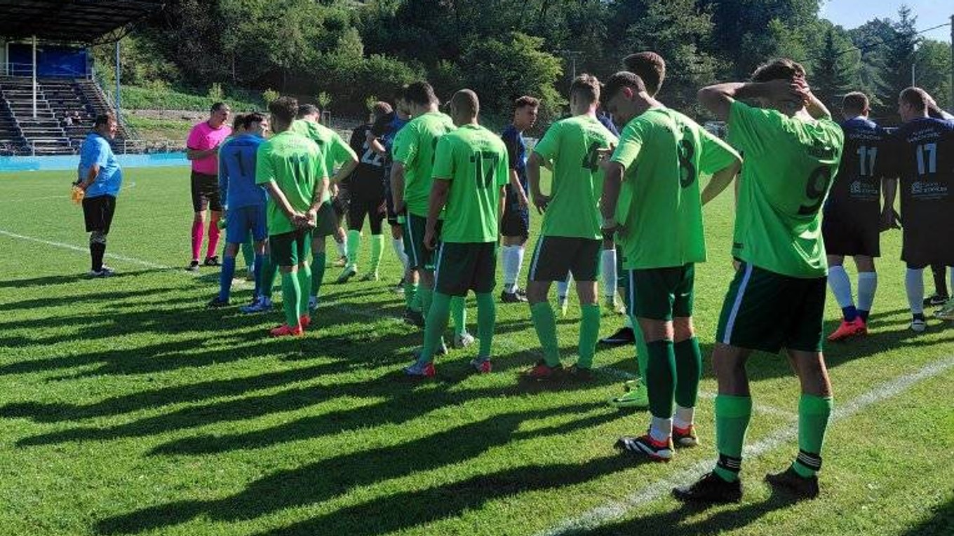 Futbalisti MŠK Snežnica.