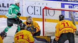 Momentka zo zápasu Skalica - Topoľčany.