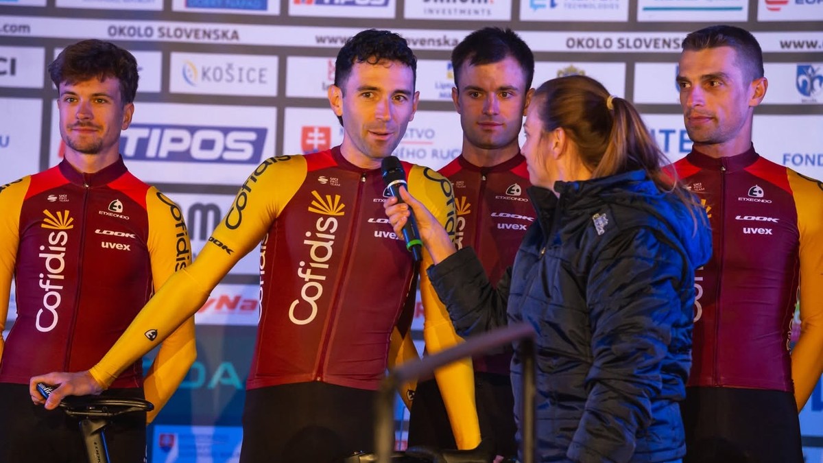 Francúzsky cyklista Benjamin Thomas počas prezentácie tímov Okolo Slovenska 2026.