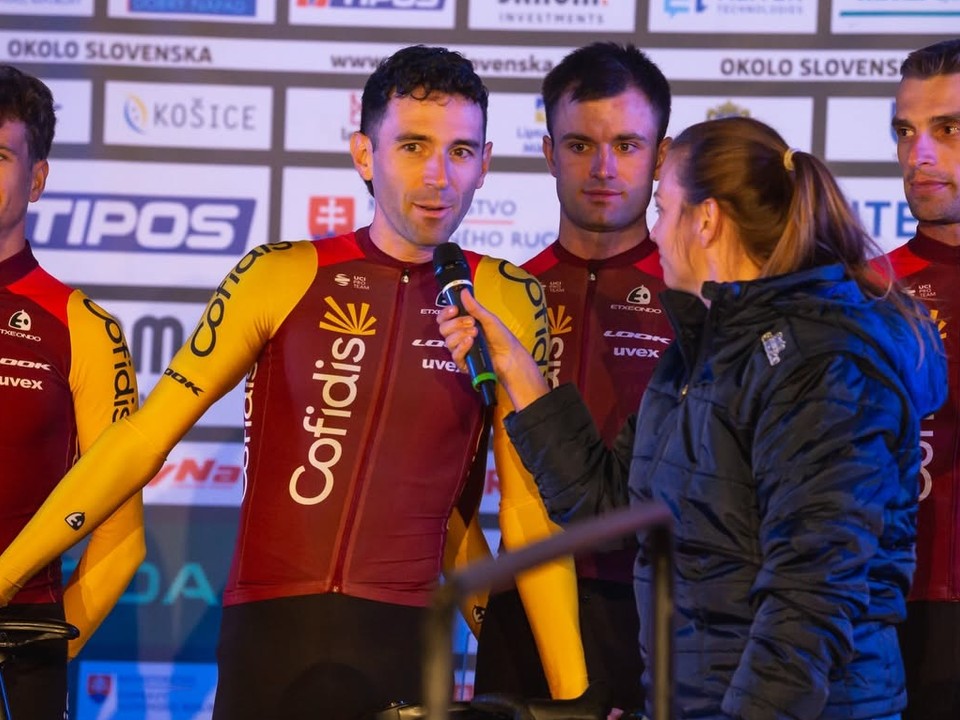 Francúzsky cyklista Benjamin Thomas počas prezentácie tímov Okolo Slovenska 2026.