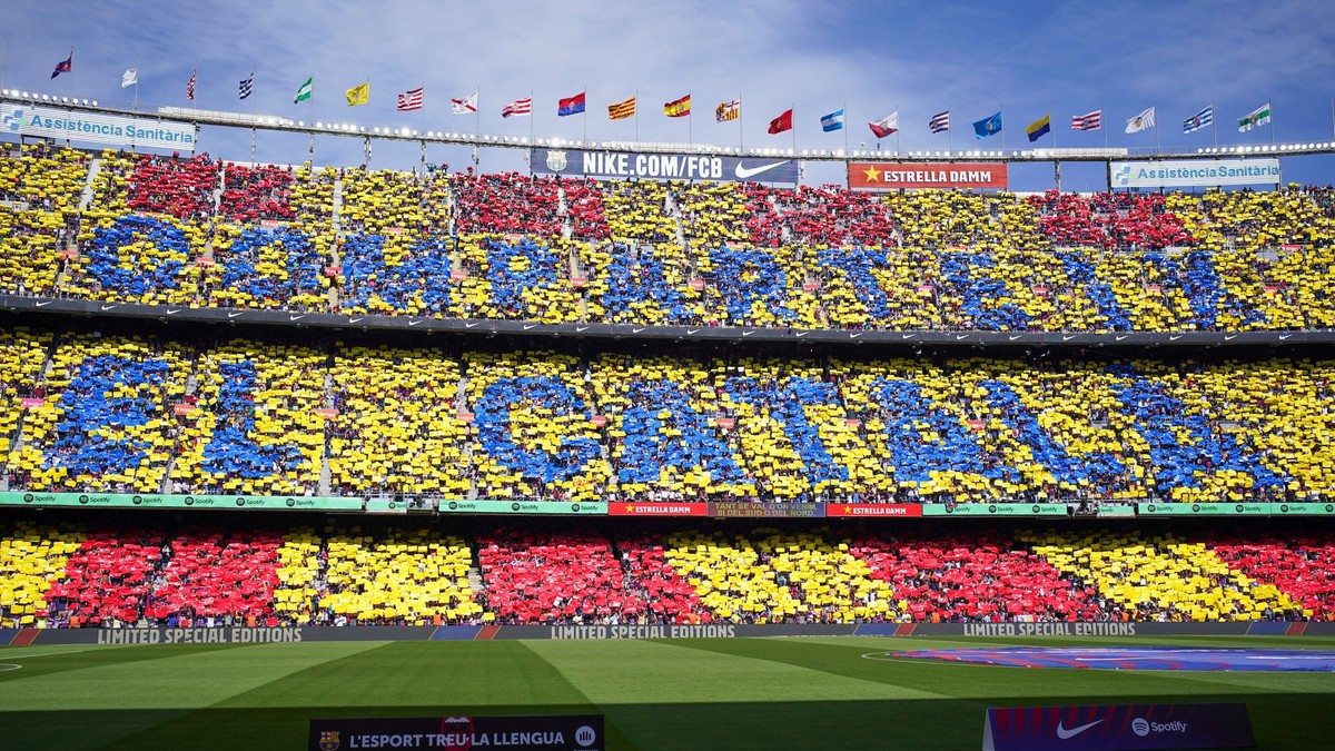 Štadión Camp Nou.