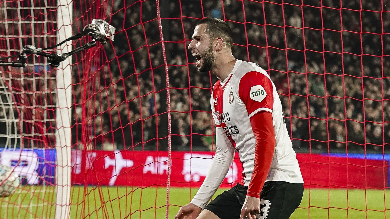 Dávid Hancko v drese Feyenoord Rotterdam. 