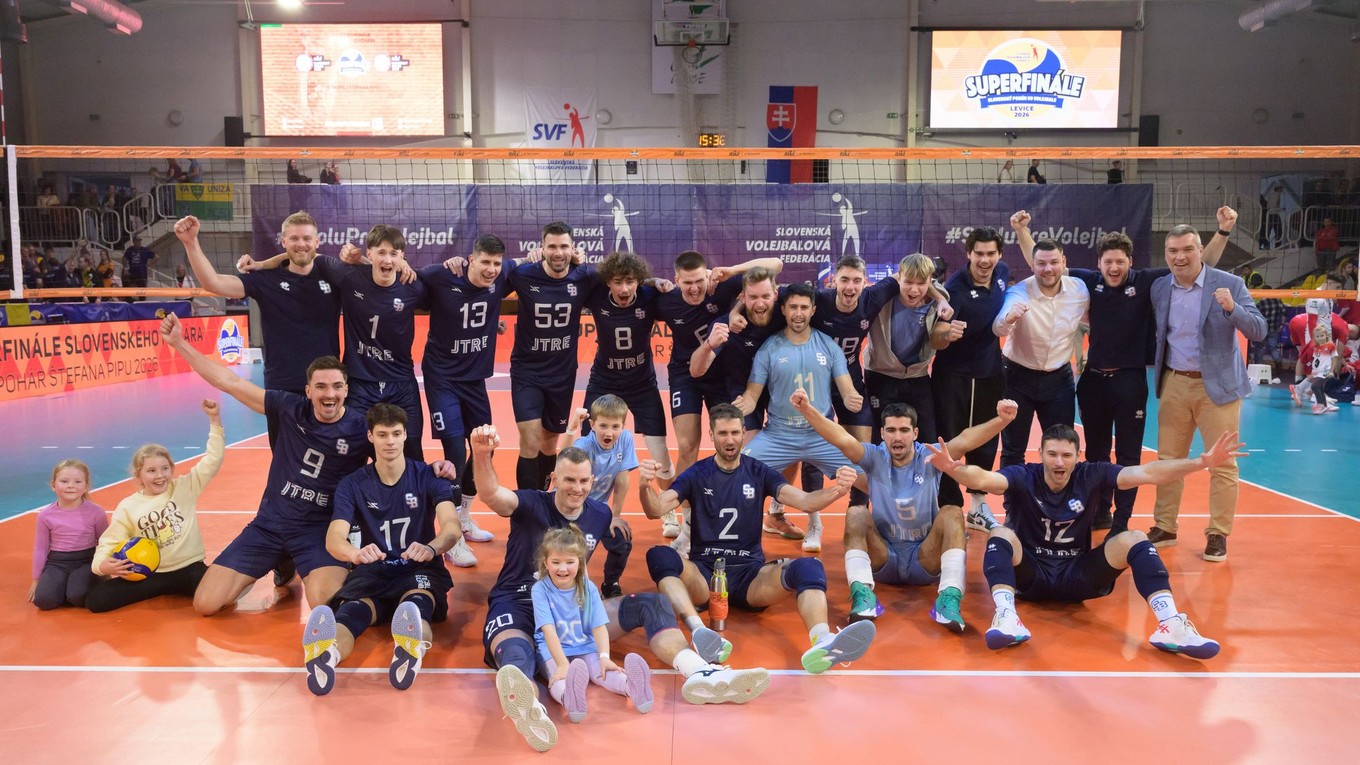 Na snímke hráči VK Slovan Bratislava.