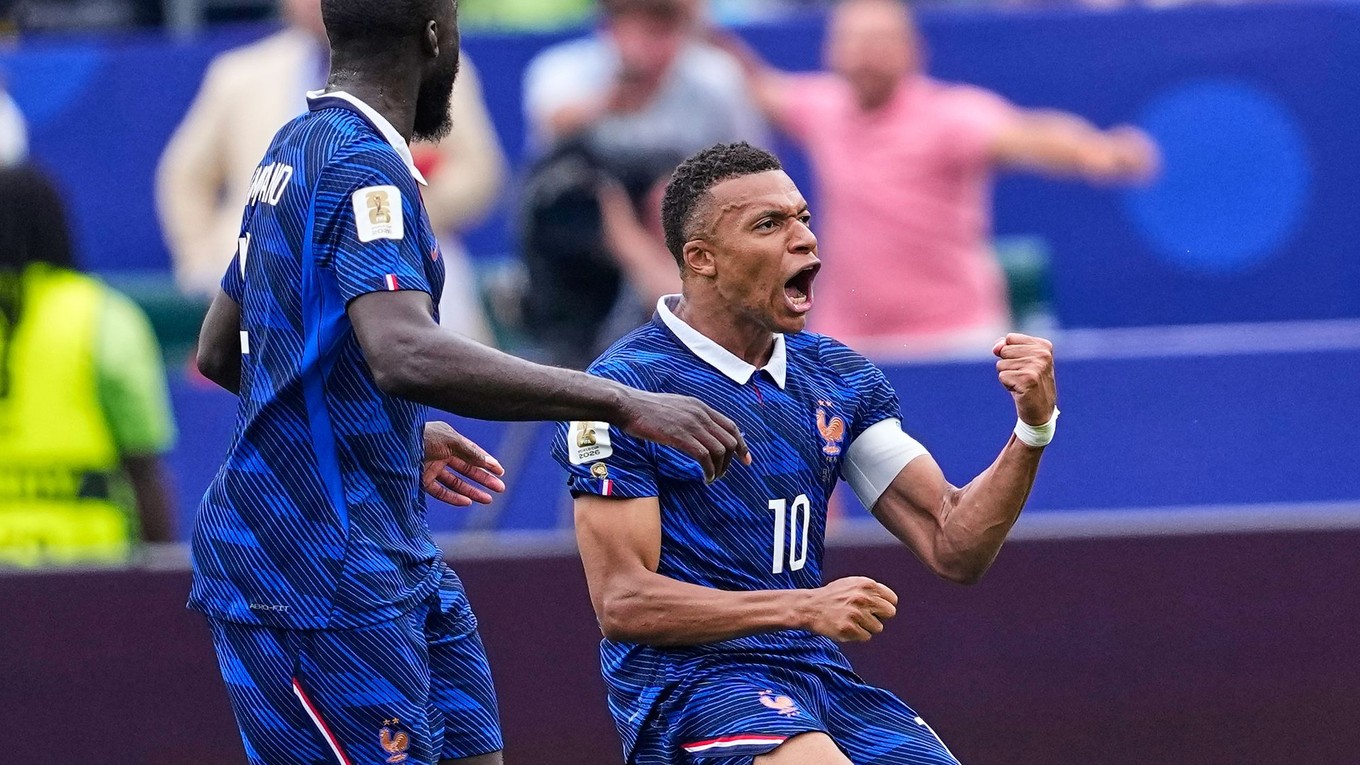 Kylian Mbappé oslavuje gól