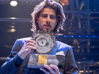 Peter Sagan s ocenením Zlatý pedál.