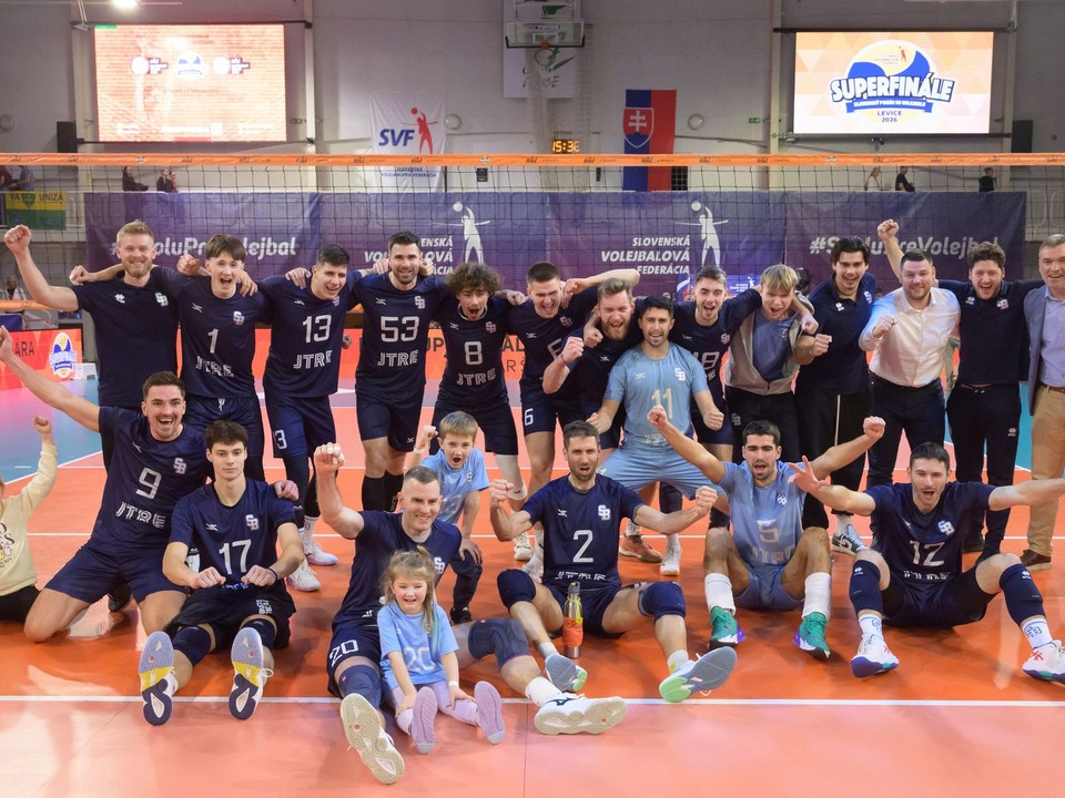 Na snímke hráči VK Slovan Bratislava.