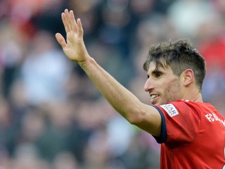 Javi Martínez v drese Bayernu Mníchov.