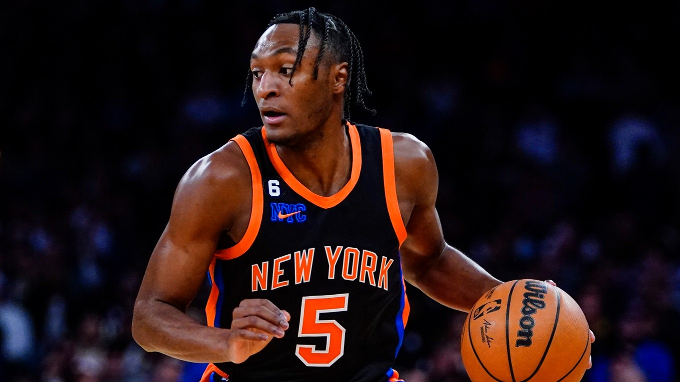 Immanuel Quickley v drese New York Knicks.