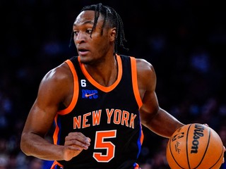 Immanuel Quickley v drese New York Knicks.