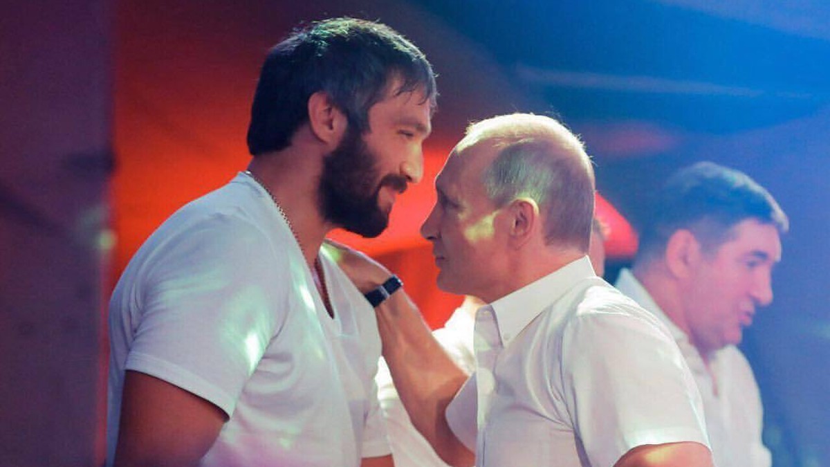 Alexander Ovečkin a ruský prezident Vladimir Putin.