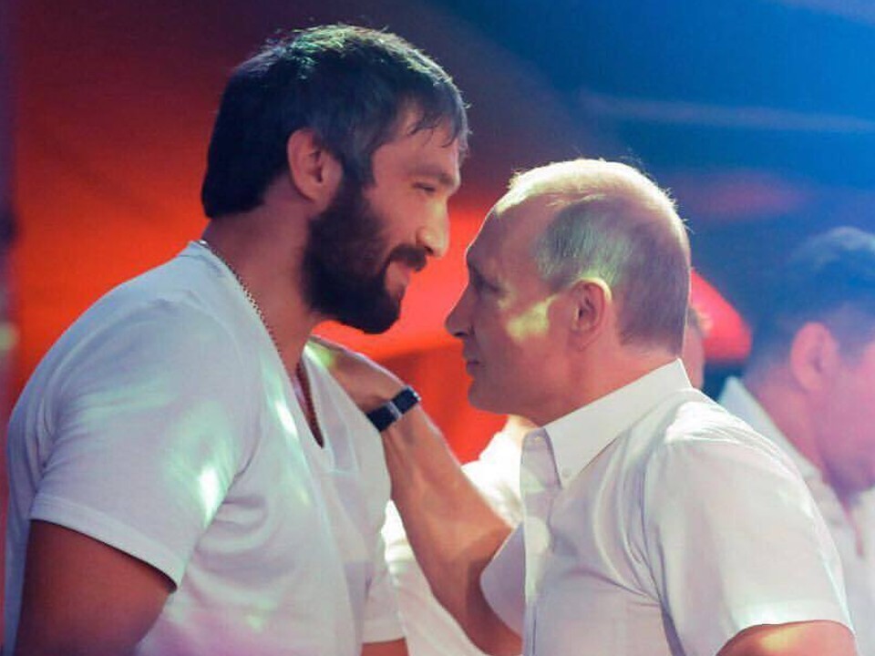 Alexander Ovečkin a ruský prezident Vladimir Putin.