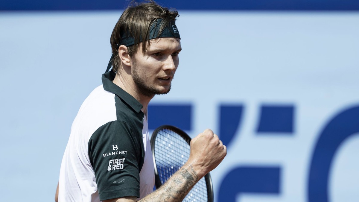 Kazašský tenista Alexander Bublik.