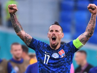 Marek Hamšík v reprezentačnom drese.