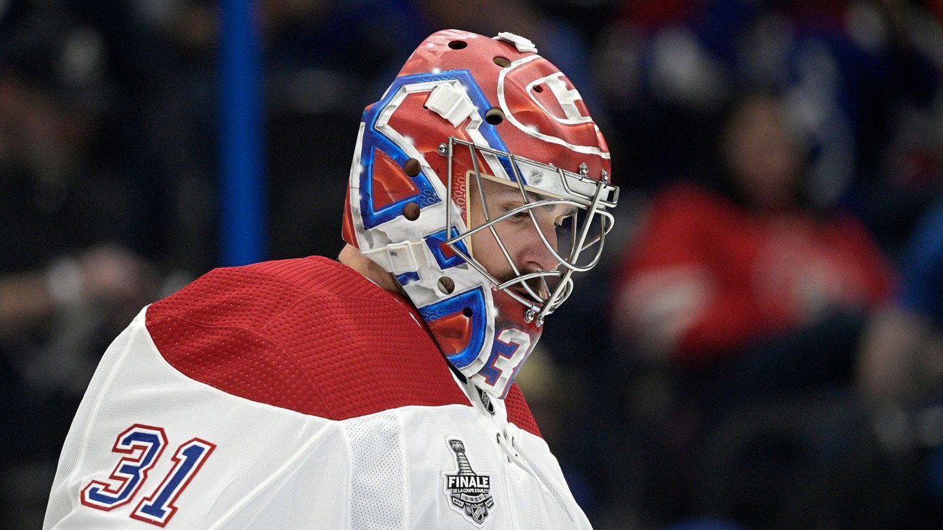 Carey Price počas zápasu Montrealu Canadiens.