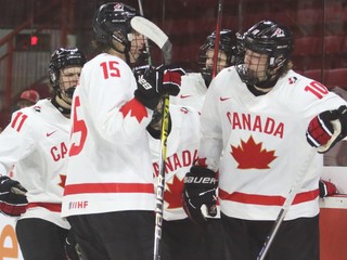 Kanada do 18 rokov na Hlinka Gretzky Cup 2023. 