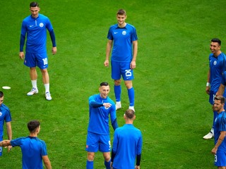 Futbalisti Slovenska pred zápasom Slovensko - Anglicko v osemfinále EURO 2024.