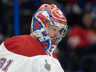 Carey Price počas zápasu Montrealu Canadiens.
