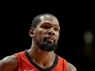 Kevin Durant v drese Houston Rockets.