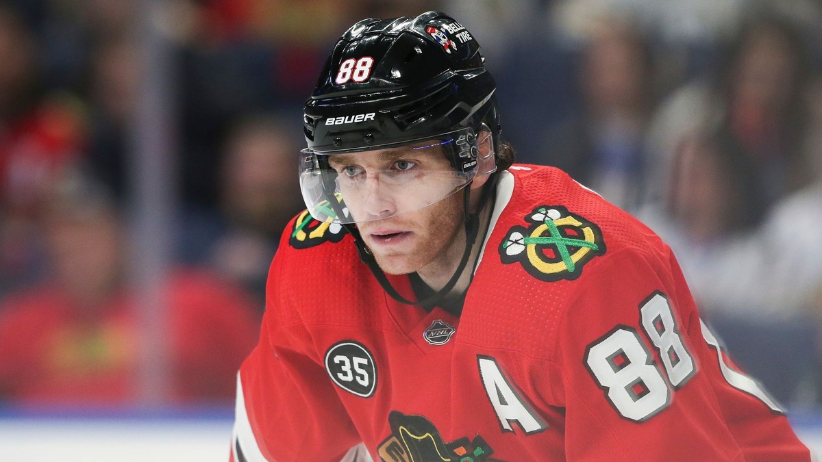 Patrick Kane v drese Chicaga Blackhawks.