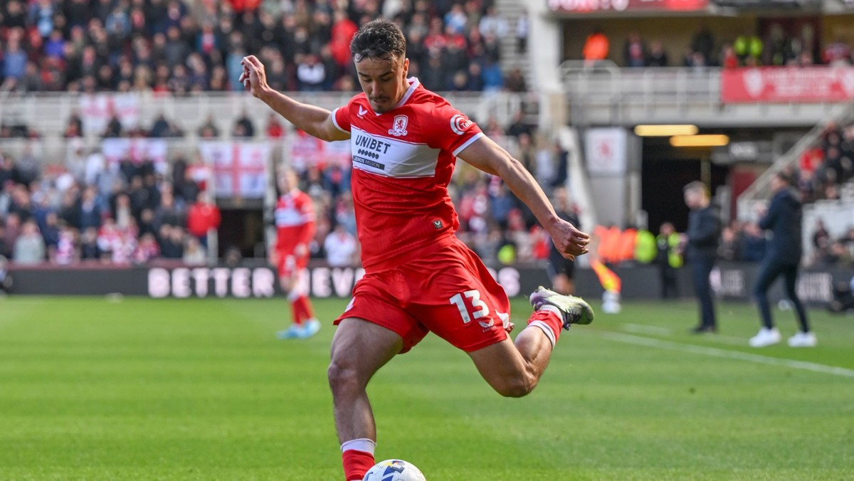 Slovenský futbalista David Strelec v drese Middlesbrough FC.