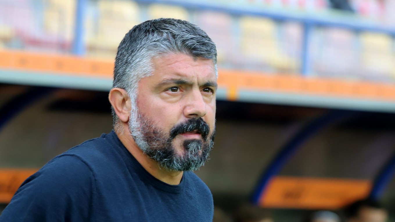 Gennaro Gattuso počas zápasu 3. predkola Európskej konferenčnej Ružomberok - Hajduk Split