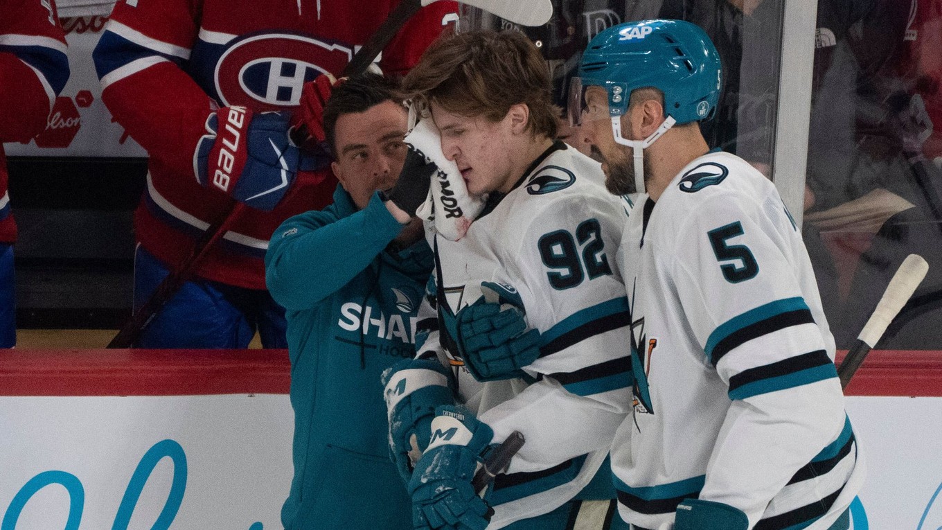 Zranený Igor Černyšov