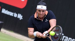 Tuniská tenistka Ons Jabeurová na turnaji WTA v Berlíne 2024.