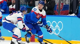 Juraj Slafkovský v zápase Slovensko - USA