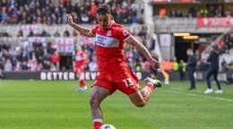 Slovenský futbalista David Strelec v drese Middlesbrough FC.