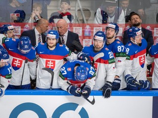 Slovenskí hokejisti na MS v hokeji 2023.