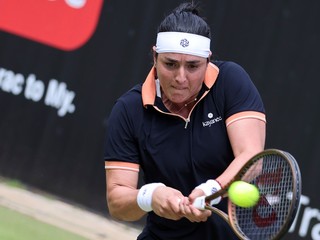 Tuniská tenistka Ons Jabeurová na turnaji WTA v Berlíne 2024.