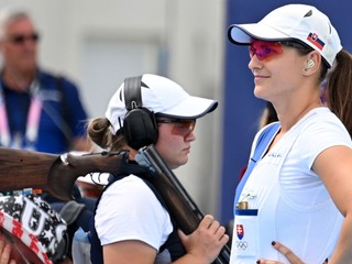 Slovenské strelkyne Vanesa Hocková (vľavo) a Danka Hrbeková