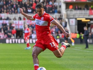 Slovenský futbalista David Strelec v drese Middlesbrough FC.