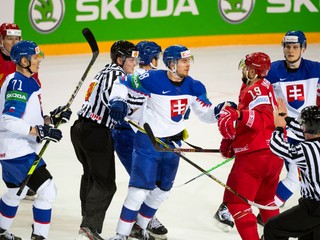 FOTO zo zápasu Slovensko - Bielorusko na MS v hokeji 2021.