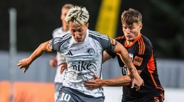 Radek Šiler (vľavo) v drese Podbrezovej.