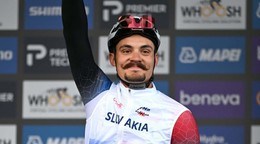 Slovenský masér Vladimír Kováčik počas MS v cyklistike 2026.