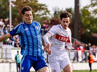 Momentka zo zápasu Slovan Bratislava - Stuttgart.
