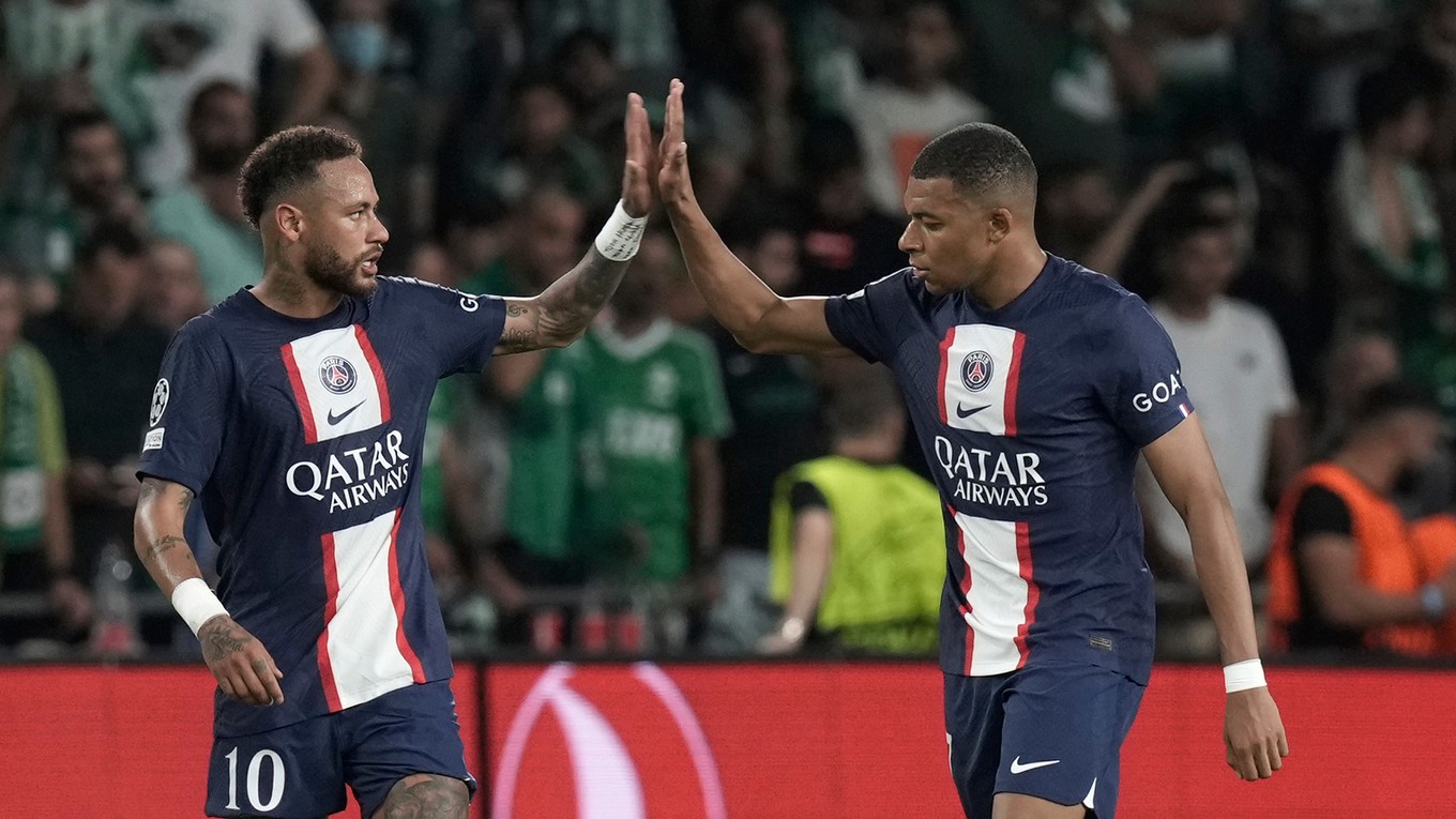 Neymar a Kylian Mbappé.