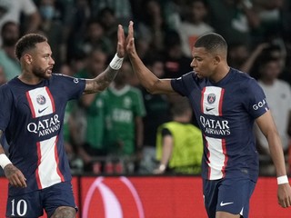 Neymar a Kylian Mbappé.