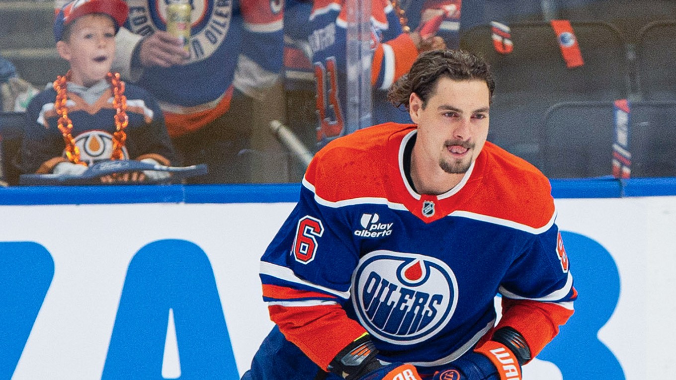 David Tomášek počas debutu v NHL.