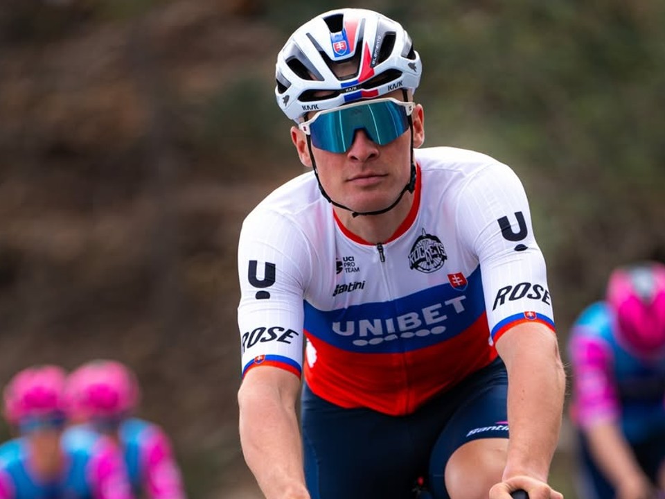Slovenský cyklista Lukáš Kubiš. 