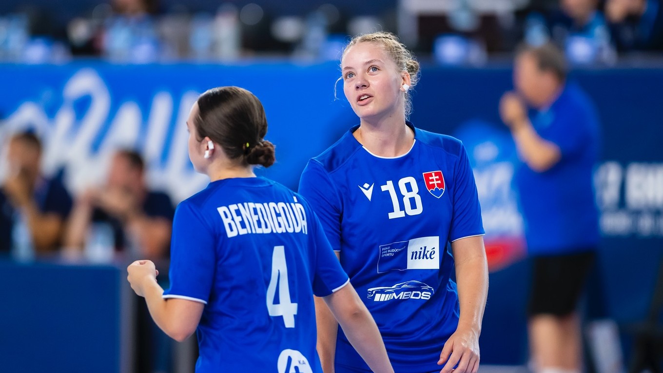 Slovenské hádzanárky do 17 rokov.