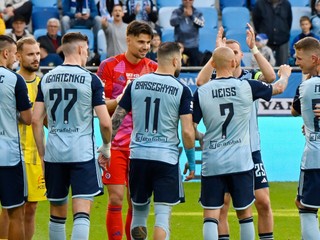 Futbalisti ŠK Slovan Bratislava.