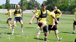 Futbalisti DAC na tréningu v rámci letnej prípravy.
