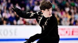 Adam Hagara vo voľnej jazde na ME v Sheffielde.