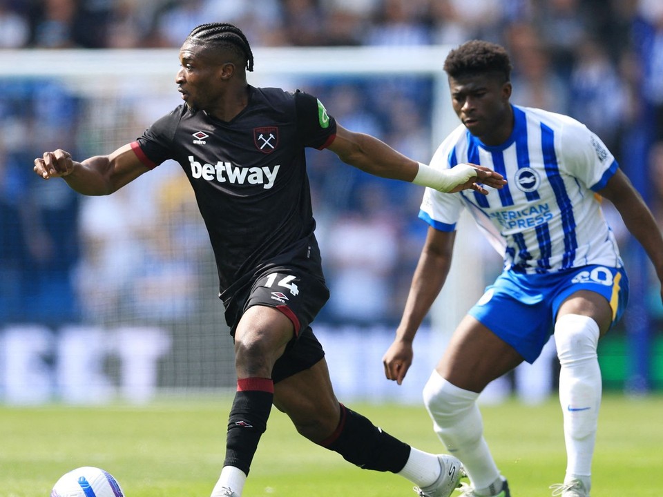 Ghanský futbalista Mohammed Kudus v drese West Hamu.