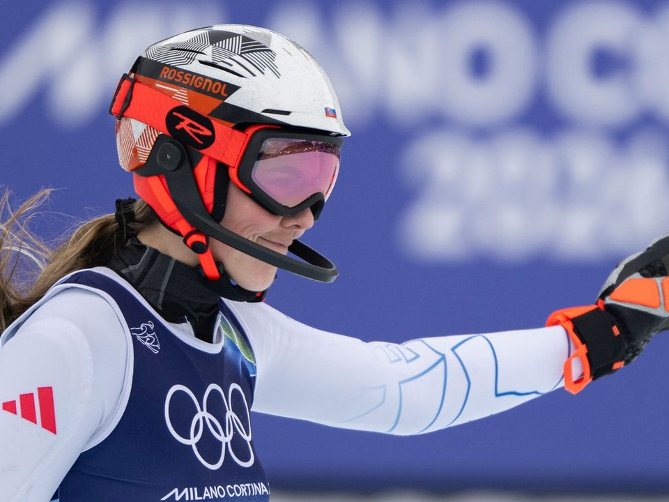 Slovenská lyžiarka Petra Vlhová počas ZOH 2026 v Miláne a Cortine.