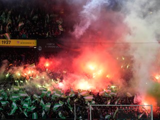 Fanúšikovia Feyenoordu Rotterdam.