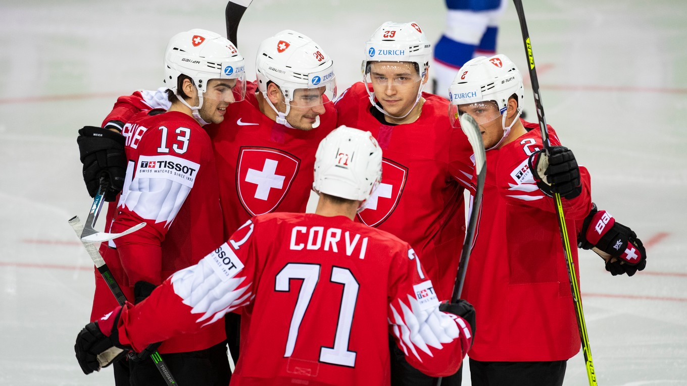 Štvrtým súperom Slovenska na MS v hokeji 2022 sú hráči Švajčiarska.
