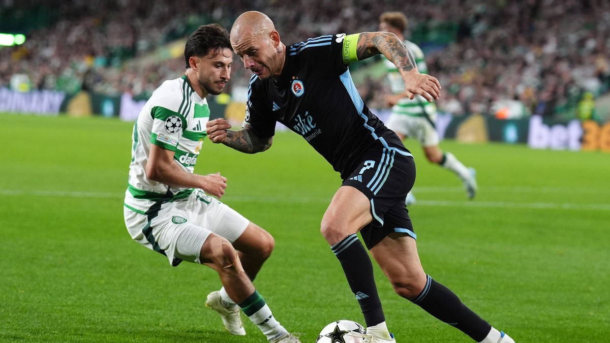Vladimír Weiss mladší v zápase proti Celticu.